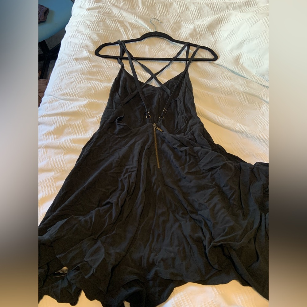 Kimchi Blue Strappy Black Mini Dress